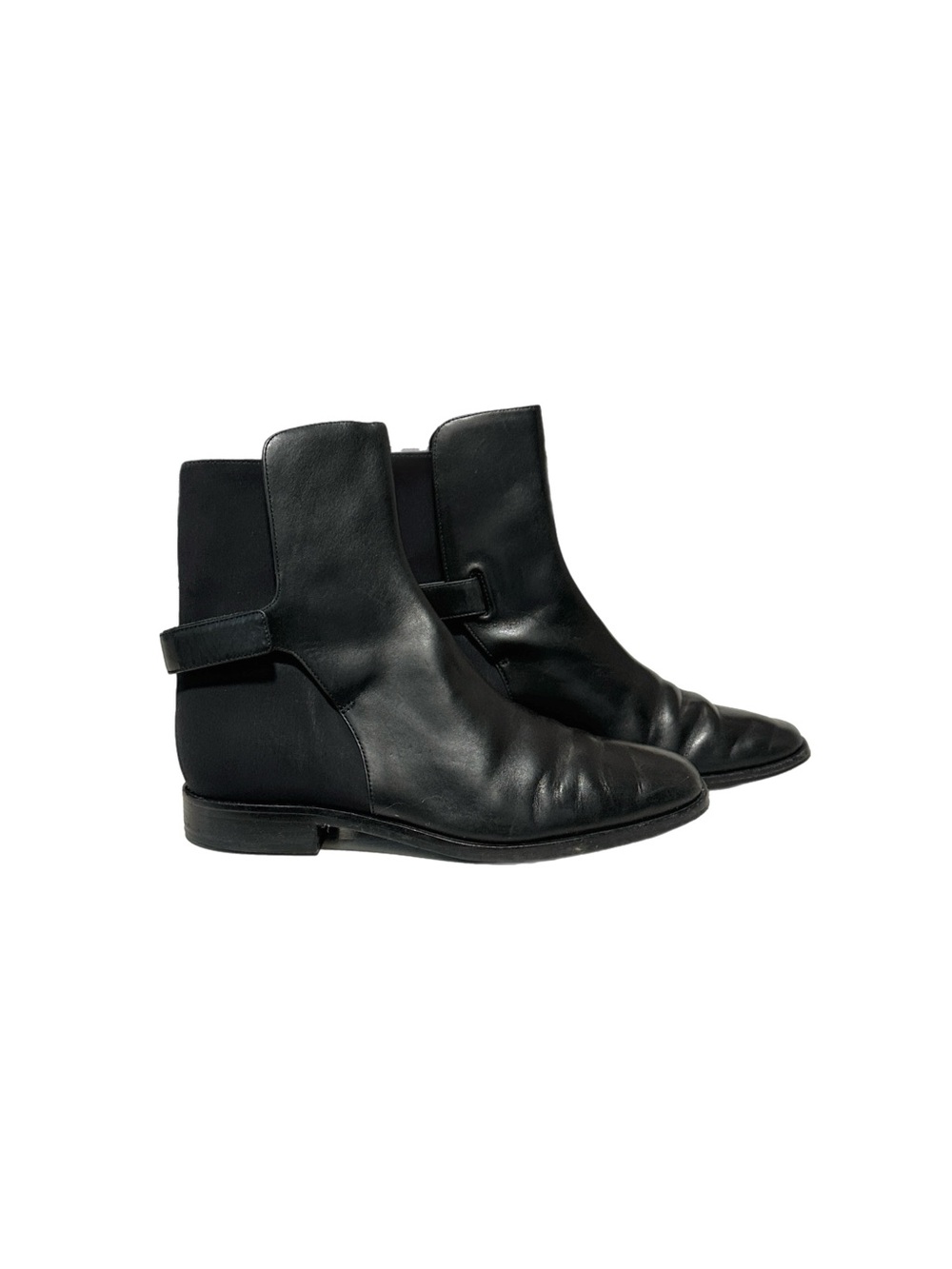 Via Spiga Black Leather Ankle Boots Size 6.5